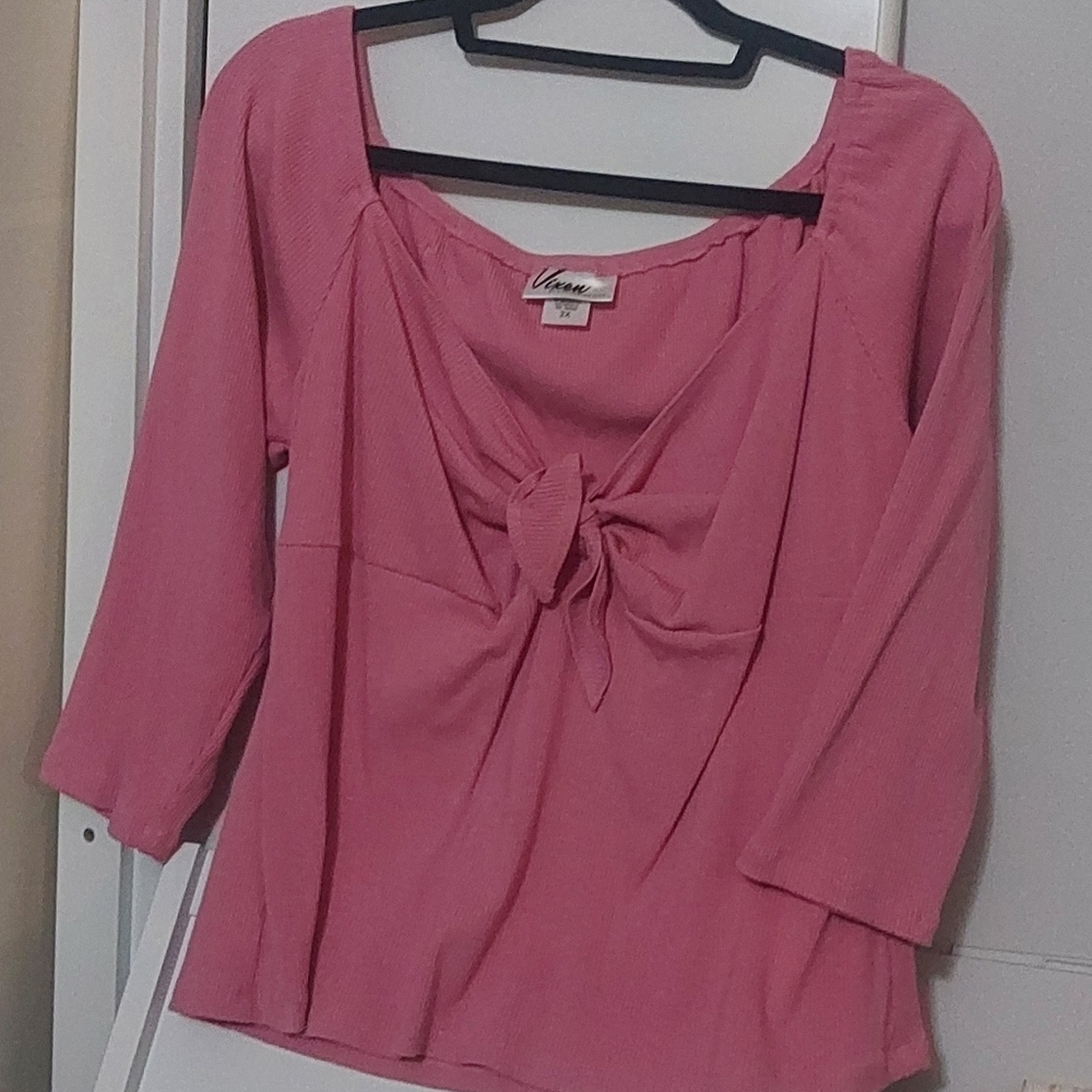 Vixen 2x Pink Tie Me Up Top